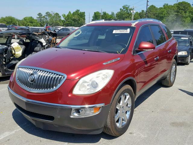 5GAER23718J244862 - 2008 BUICK ENCLAVE CX RED photo 2