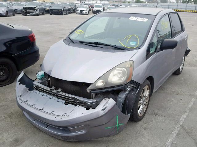 JHMGE8H24AC016690 - 2010 HONDA FIT SILVER photo 2