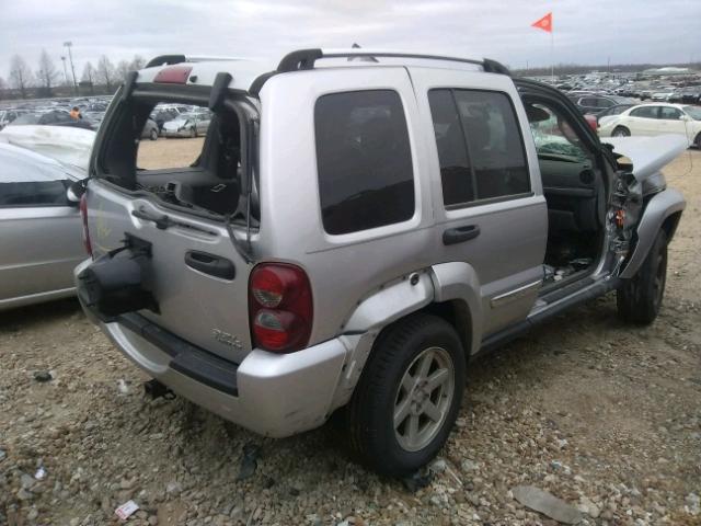 1J4GL58K76W281108 - 2006 JEEP LIBERTY LI SILVER photo 4