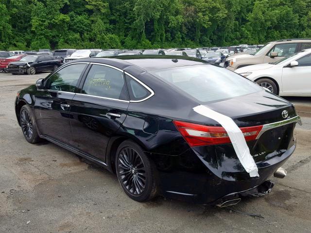 4T1BK1EB2JU286510 - 2018 TOYOTA AVALON XLE BLACK photo 3