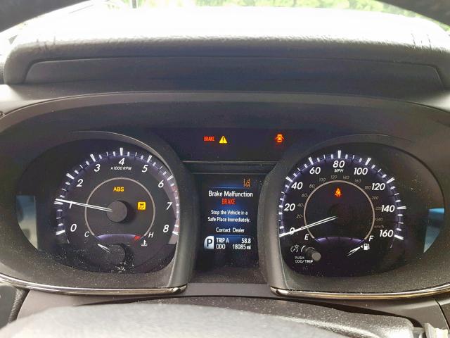 4T1BK1EB2JU286510 - 2018 TOYOTA AVALON XLE BLACK photo 8