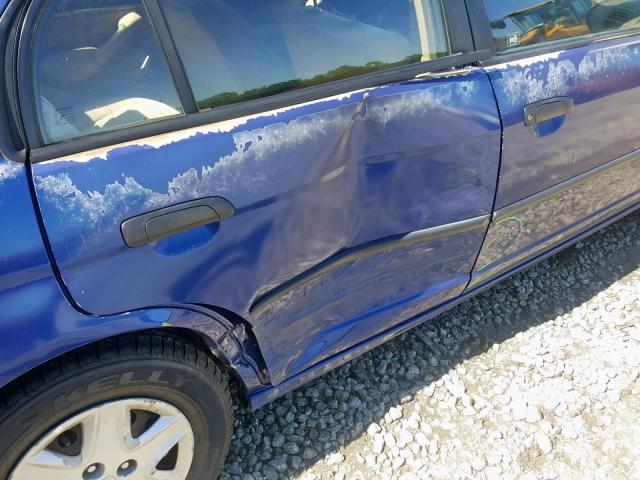 2HGES16395H588461 - 2005 HONDA CIVIC DX V BLUE photo 9