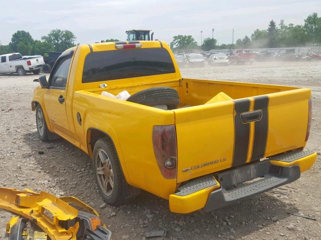 1GCCS146948180937 - 2004 CHEVROLET COLORADO YELLOW photo 3