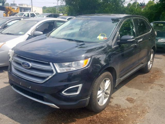 2FMPK4J86GBB16957 - 2016 FORD EDGE SEL BLACK photo 2