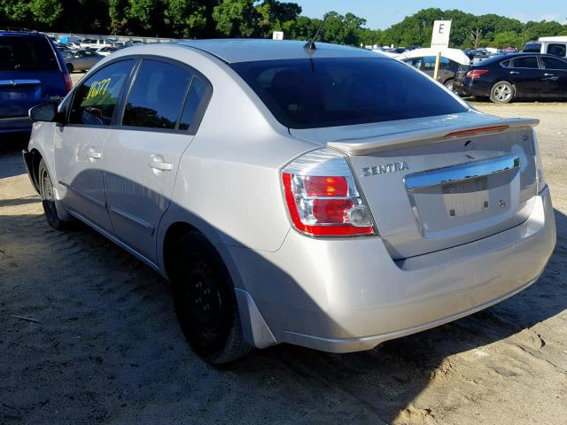 3N1AB6AP8CL687235 - 2012 NISSAN SENTRA 2.0 SILVER photo 3