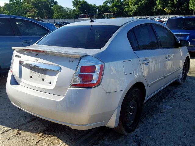 3N1AB6AP8CL687235 - 2012 NISSAN SENTRA 2.0 SILVER photo 4