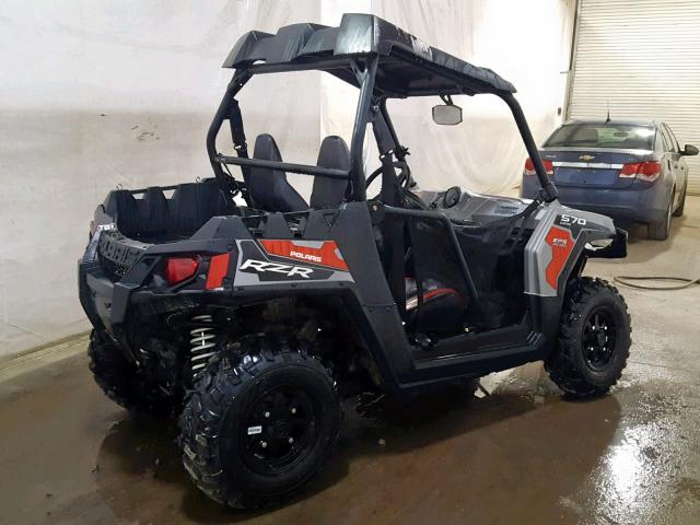 3NSVHE576HE896775 - 2017 POLARIS RZR 570 EP SILVER photo 4