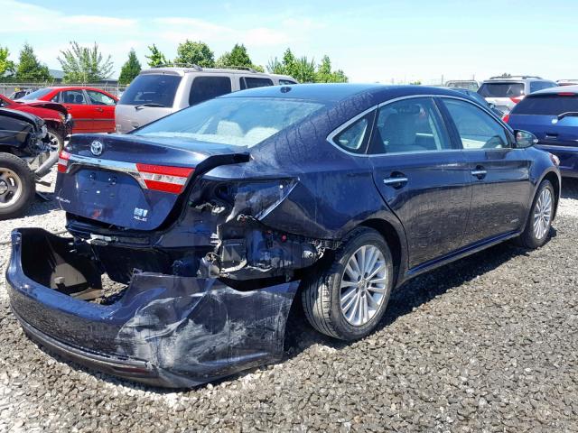 4T1BD1EB6FU042621 - 2015 TOYOTA AVALON HYB BLUE photo 4