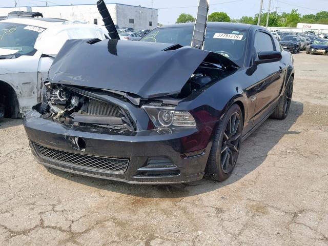 1ZVBP8CF1D5284022 - 2013 FORD MUSTANG GT BLACK photo 2