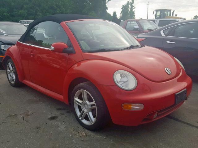 3VWCD31Y35M352286 - 2005 VOLKSWAGEN NEW BEETLE წითელი ფოტო 1