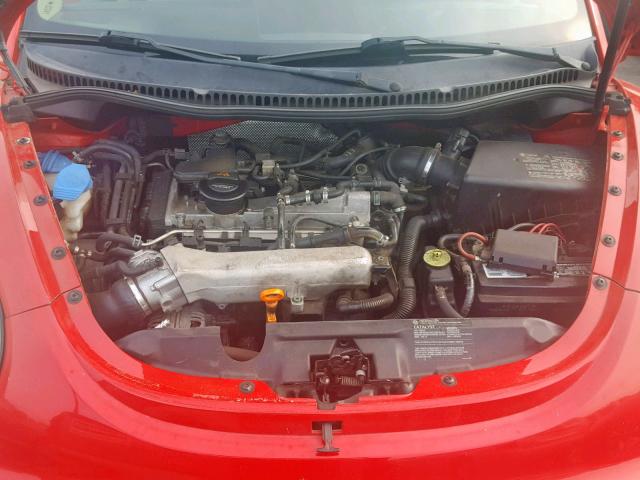 3VWCD31Y35M352286 - 2005 VOLKSWAGEN NEW BEETLE წითელი ფოტო 7