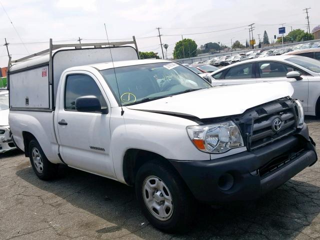 5TENX22N09Z663121 - 2009 TOYOTA TACOMA WHITE photo 1