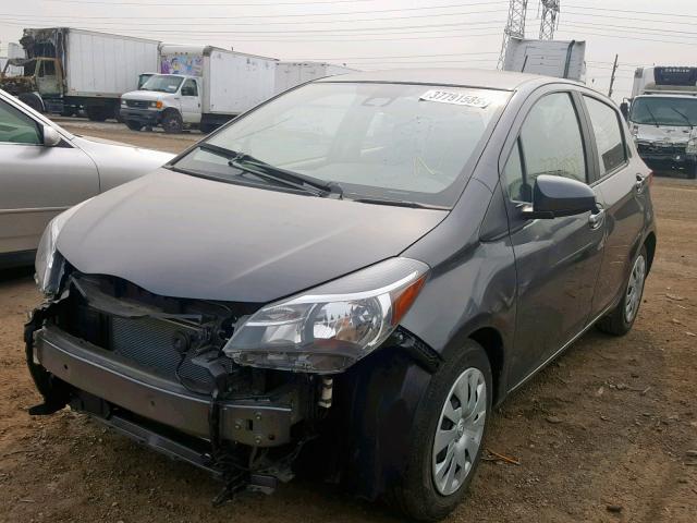 VNKKTUD34HA083795 - 2017 TOYOTA YARIS L GRAY photo 2