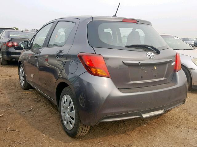 VNKKTUD34HA083795 - 2017 TOYOTA YARIS L GRAY photo 3