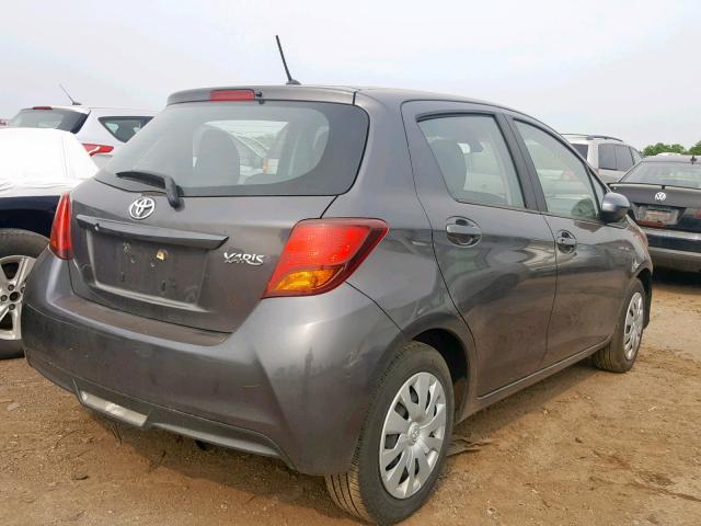 VNKKTUD34HA083795 - 2017 TOYOTA YARIS L GRAY photo 4