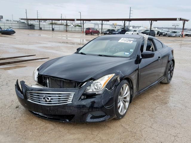 JNKCV64EX8M125033 - 2008 INFINITI G37 BASE BLACK photo 2