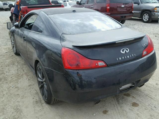 JNKCV64EX8M125033 - 2008 INFINITI G37 BASE BLACK photo 3