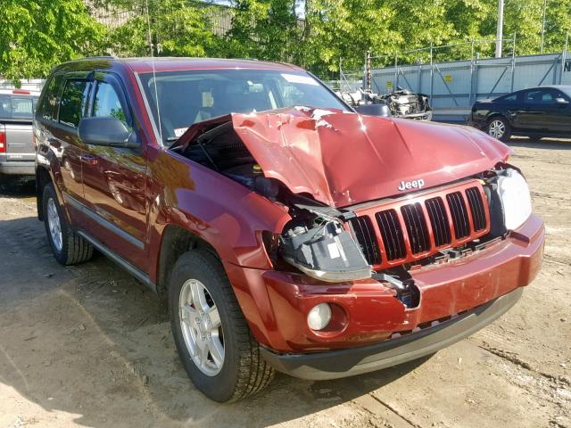 1J8GR48K87C687277 - 2007 JEEP GRAND CHER BURGUNDY photo 1