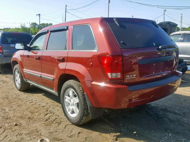 1J8GR48K87C687277 - 2007 JEEP GRAND CHER BURGUNDY photo 3