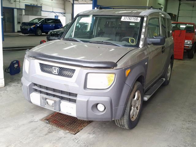 5J6YH28554L024543 - 2004 HONDA ELEMENT EX GRAY photo 2