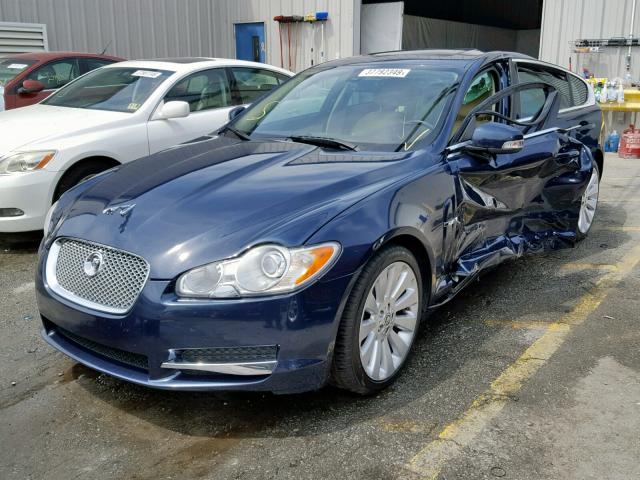 SAJWA05B59HR25813 - 2009 JAGUAR XF LUXURY BLUE photo 2