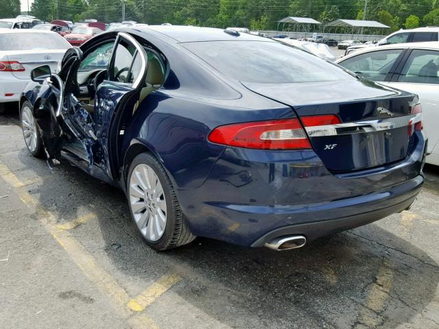 SAJWA05B59HR25813 - 2009 JAGUAR XF LUXURY BLUE photo 3