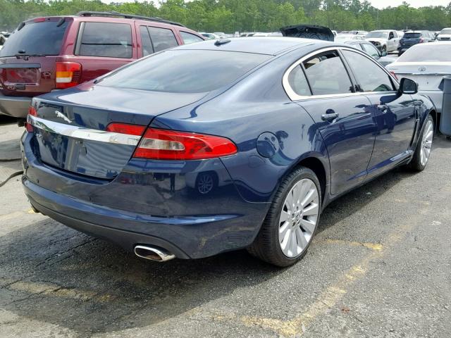 SAJWA05B59HR25813 - 2009 JAGUAR XF LUXURY BLUE photo 4