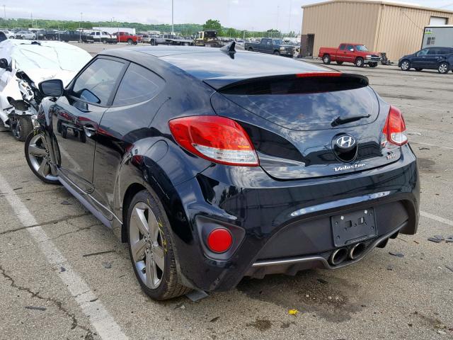 KMHTC6AE9DU129589 - 2013 HYUNDAI VELOSTER T BLACK photo 3