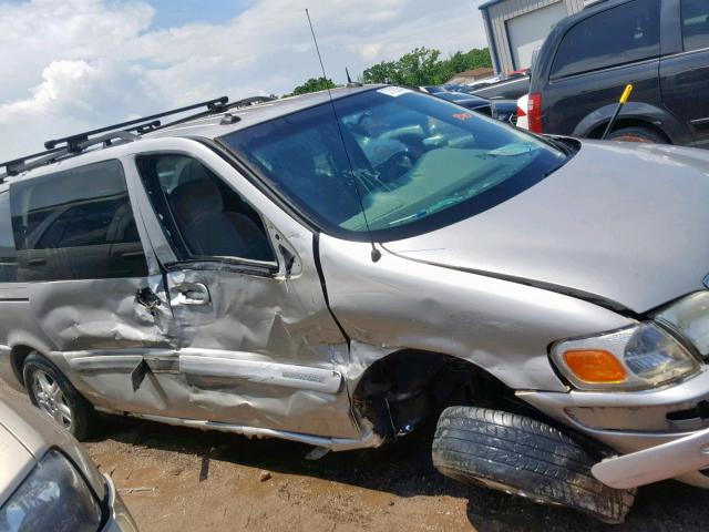 1GNDX13E54D268235 - 2004 CHEVROLET VENTURE LU SILVER photo 9