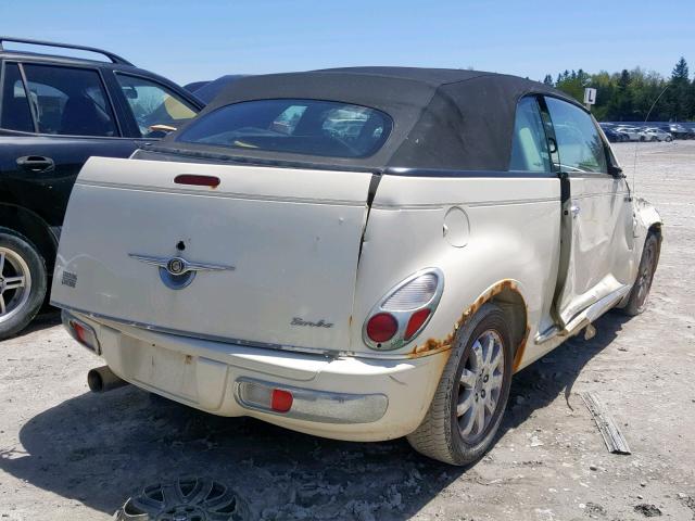 3C3JY55X26T328696 - 2006 CHRYSLER PT CRUISER CREAM photo 4