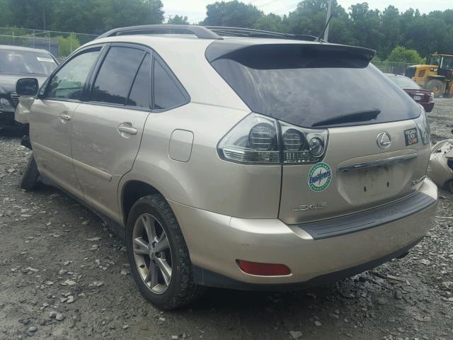 JTJHW31UX60008942 - 2006 LEXUS RX 400 BEIGE photo 3