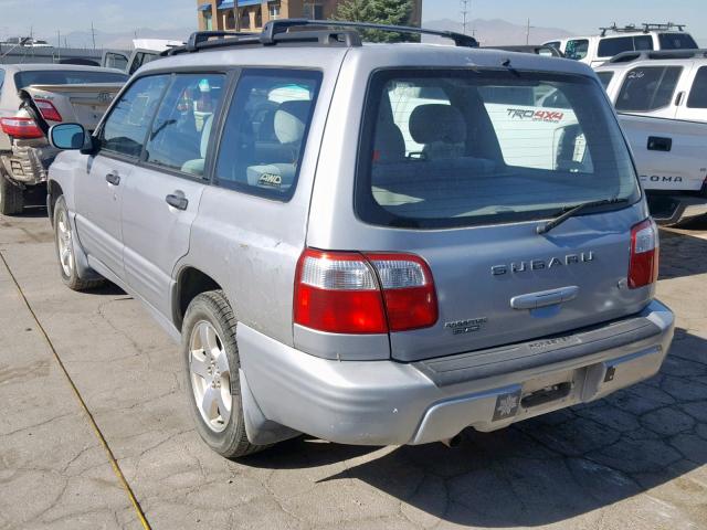 JF1SF65612G720933 - 2002 SUBARU FORESTER S SILVER photo 3