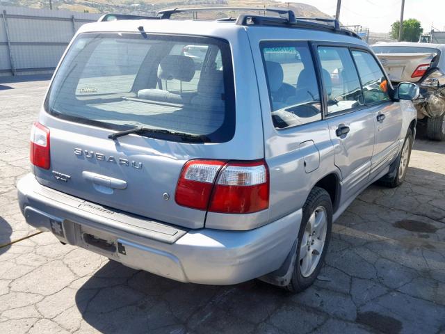 JF1SF65612G720933 - 2002 SUBARU FORESTER S SILVER photo 4