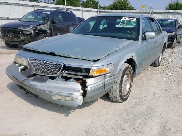 2MELM75W0TX697777 - 1996 MERCURY GRAND MARQ BLUE photo 2