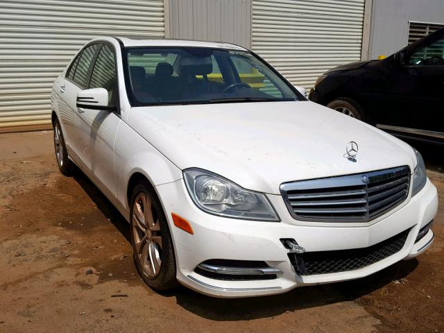 WDDGF4HBXDG017711 - 2013 MERCEDES-BENZ C 250 WHITE photo 1