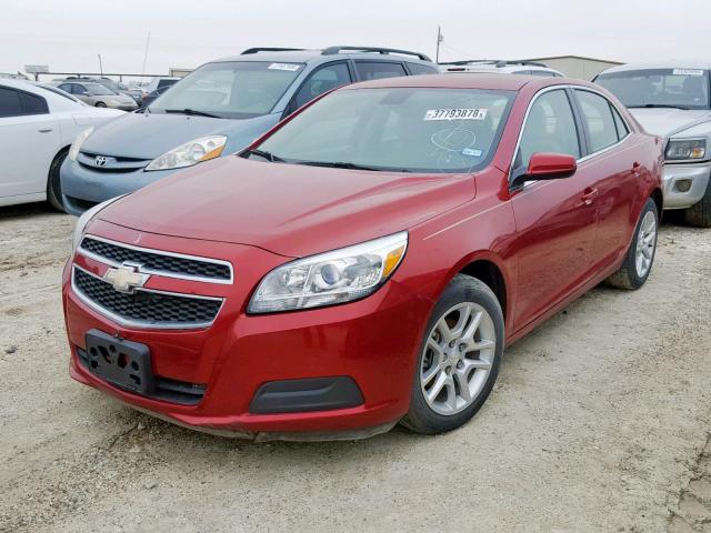 1G11D5RR2DF103794 - 2013 CHEVROLET MALIBU 1LT RED photo 2