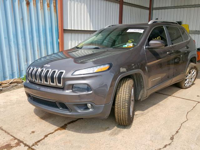 1C4PJMCS0FW570294 - 2015 JEEP CHEROKEE L GRAY photo 2