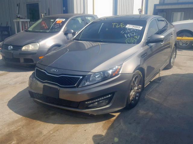 5XXGR4A6XDG151432 - 2013 KIA OPTIMA SX CHARCOAL photo 2