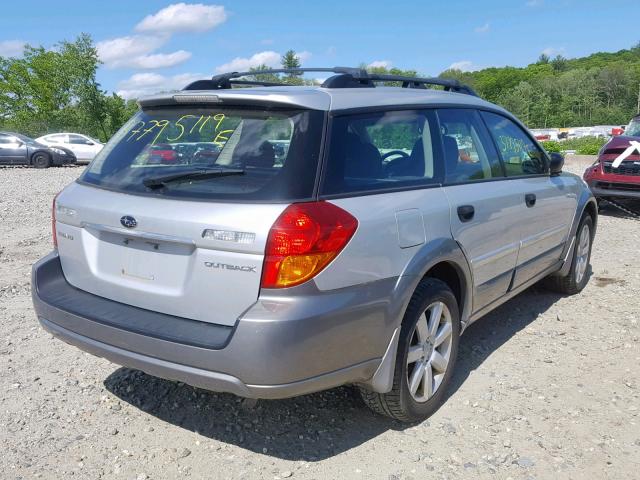 4S4BP61C367306086 - 2006 SUBARU LEGACY OUT SILVER photo 4