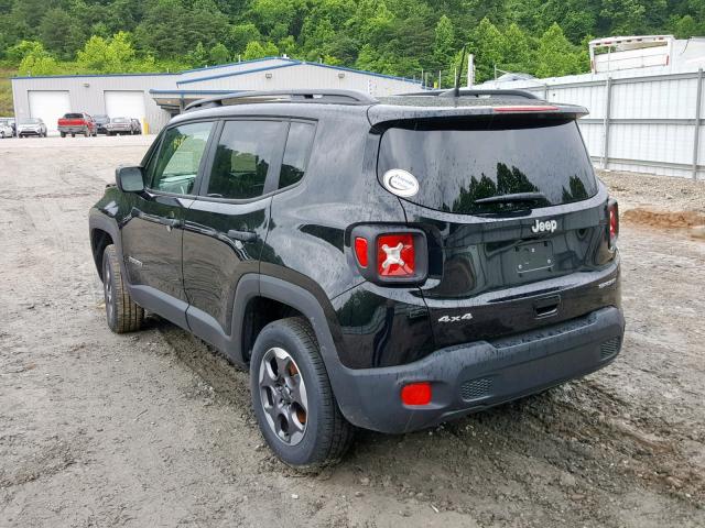 ZACCJBAB1JPH51514 - 2018 JEEP RENEGADE S 黑色 照片 3