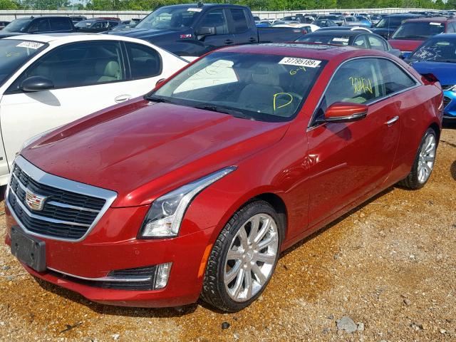 1G6AK1RS0H0146678 - 2017 CADILLAC ATS PREMIU RED photo 2