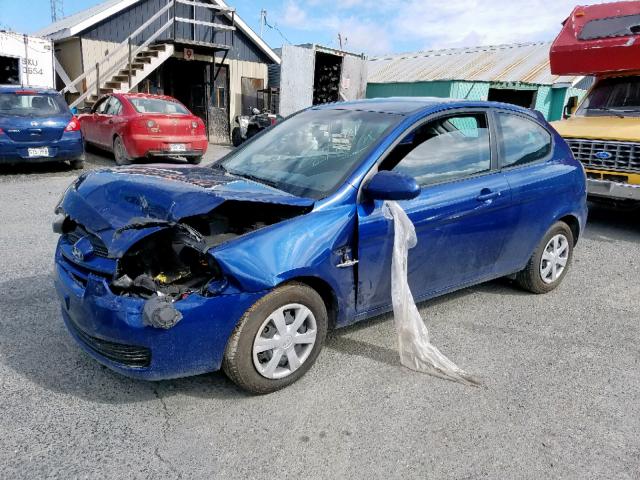 KMHCN35C27U007436 - 2007 HYUNDAI ACCENT BAS BLUE photo 2