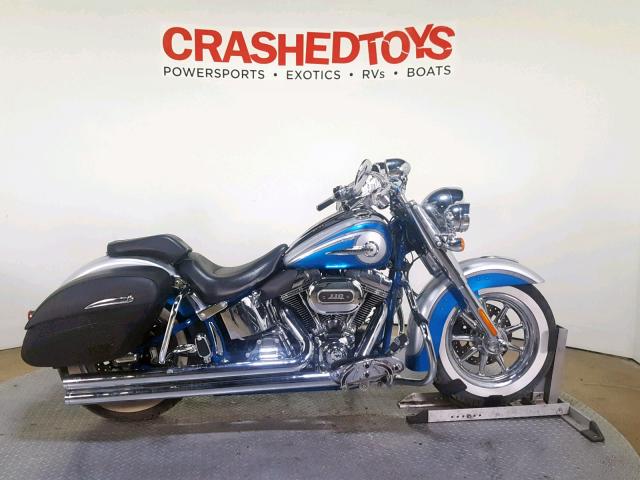 1HD1TF914FB950626 - 2015 HARLEY-DAVIDSON FLHTNSE CV BLUE photo 1