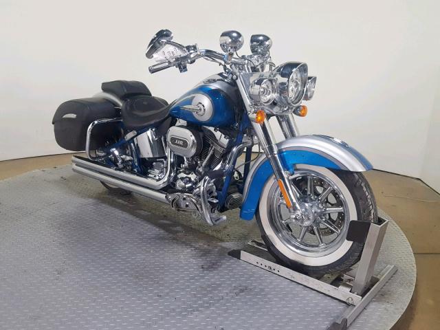 1HD1TF914FB950626 - 2015 HARLEY-DAVIDSON FLHTNSE CV BLUE photo 2