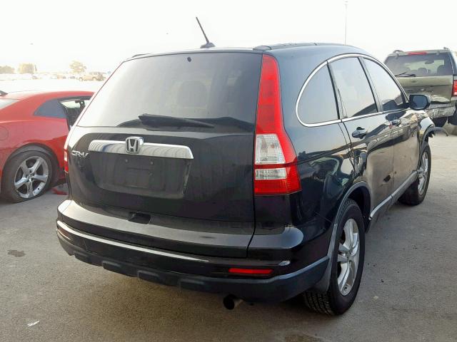 5J6RE3H70AL016785 - 2010 HONDA CR-V EXL BLACK photo 4