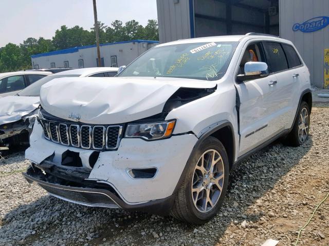 1C4RJEBG0KC548433 - 2019 JEEP GRAND CHER WHITE photo 2