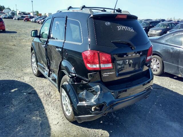 3C4PDDFG4HT648812 - 2017 DODGE JOURNEY GT BLACK photo 3