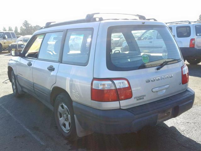 JF1SF63561G768727 - 2001 SUBARU FORESTER L SILVER photo 3