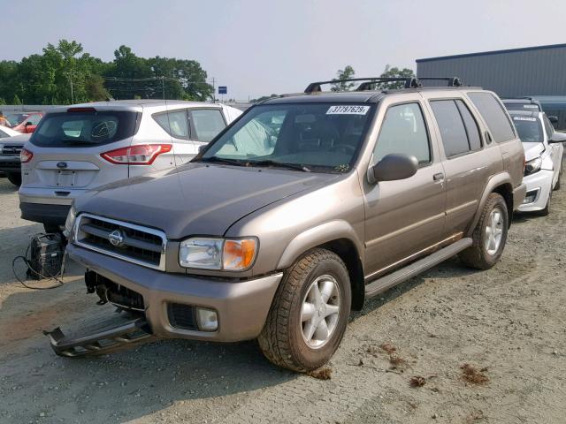 JN8DR09Y41W597317 - 2001 NISSAN PATHFINDER TAN photo 2