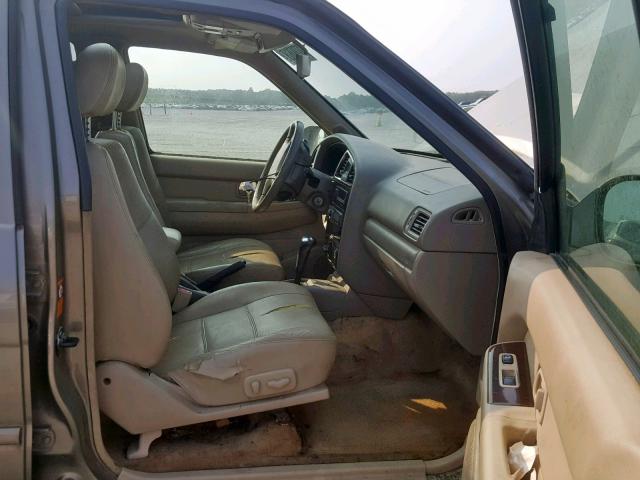 JN8DR09Y41W597317 - 2001 NISSAN PATHFINDER TAN photo 5